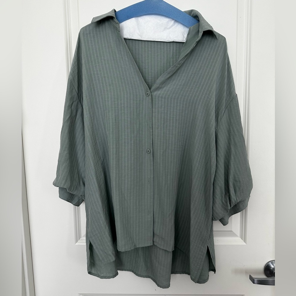 Mustard seed 3/4 sleeve top